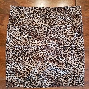 Cheetah print skirt